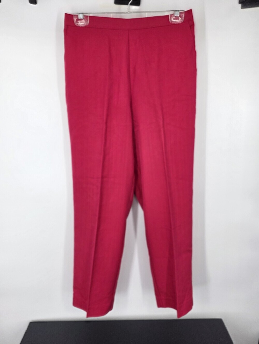 Alfred Dunner Chevron Herringbone Pull On Pants Red Pink Size 10